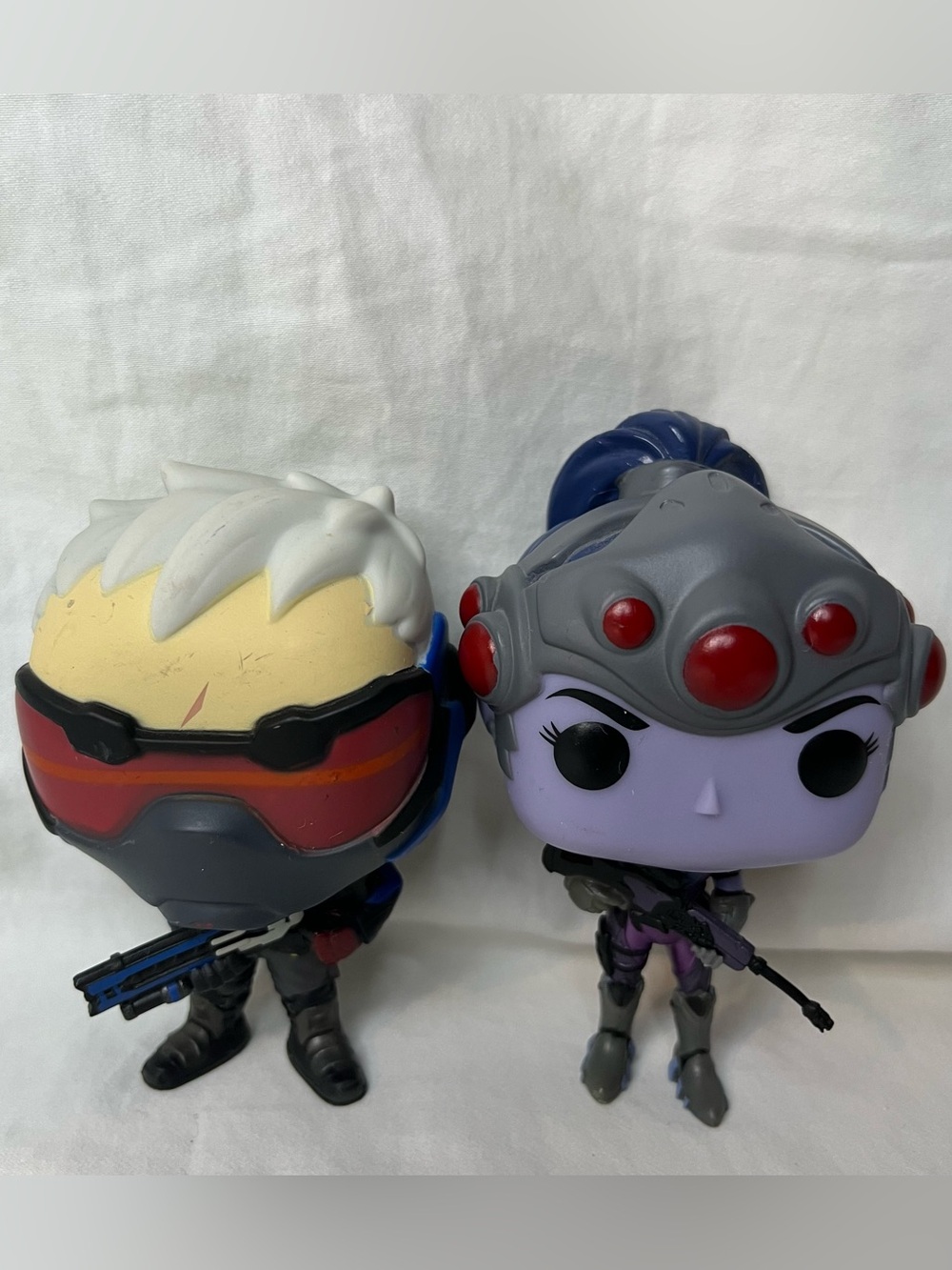Funko Pop Overwatch Soldier 76 96 & Widowmaker 94 Vaulted Vinyl Figures Loose
